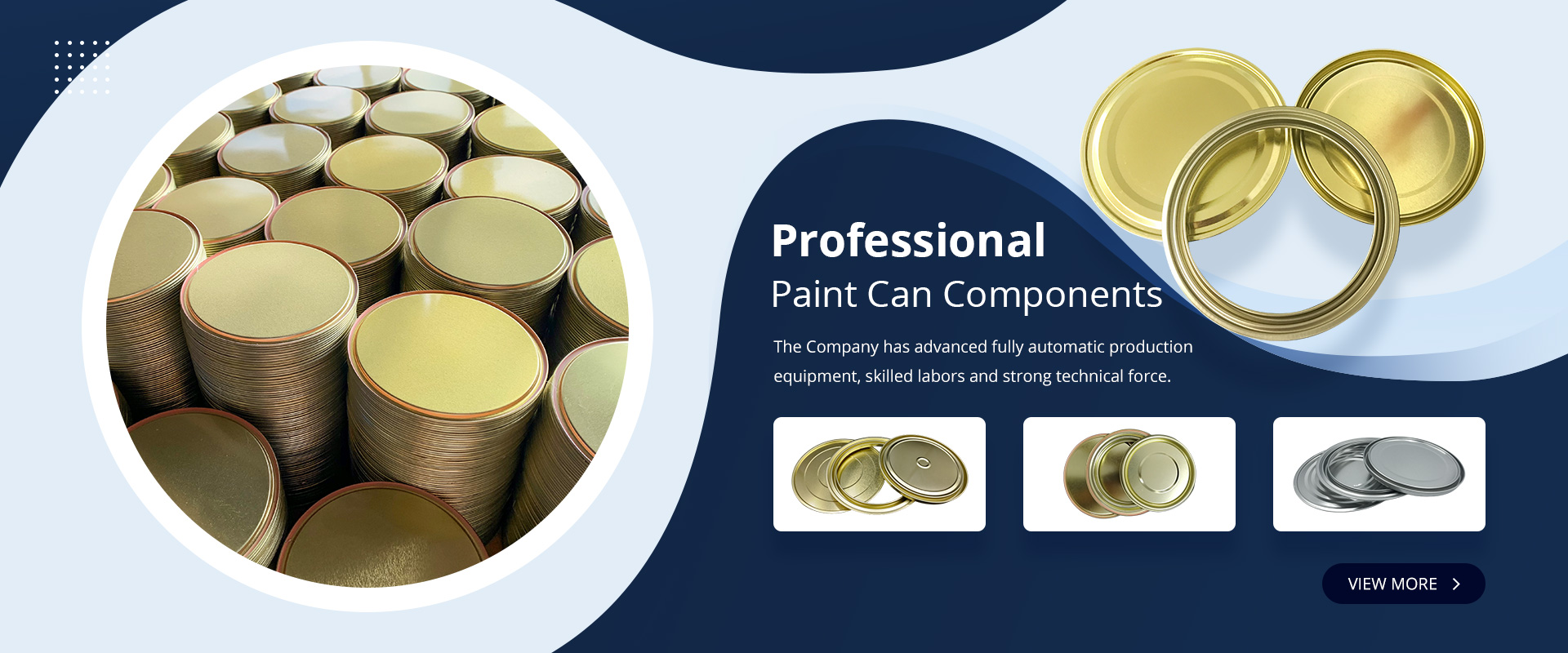 Professional Paint Can Components